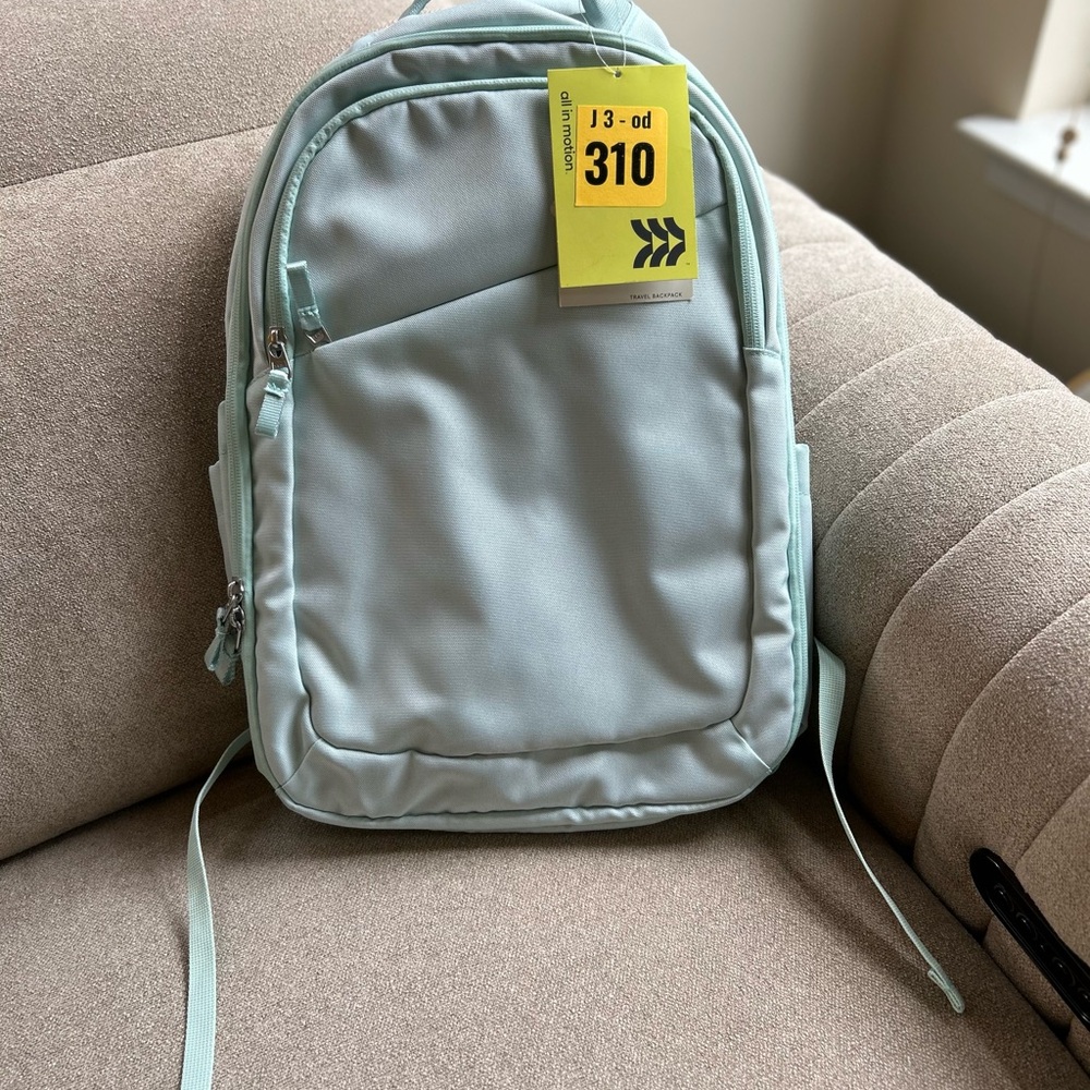 All in Motion Mint Travel Backpack up to 17’ laptop